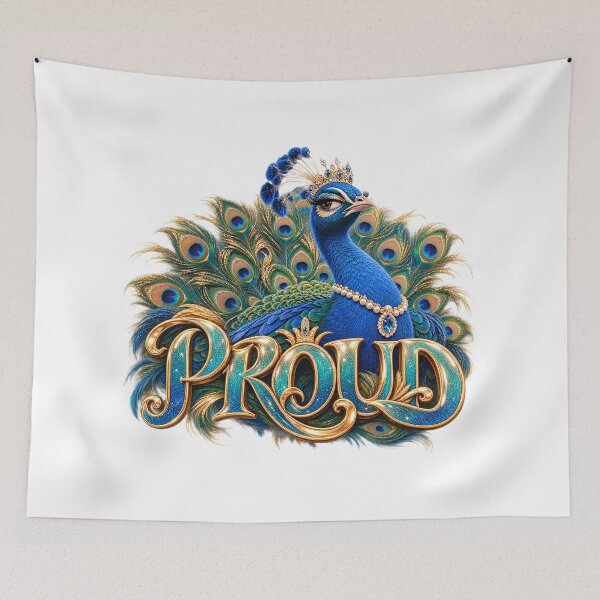 Item preview, PROUD Peacock – Animal Personality Art designed and sold by AnastasiaNensy.