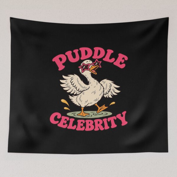 Item preview, Puddle Celebrity Funny Goose in Star Glasses designed and sold by AMICO77.