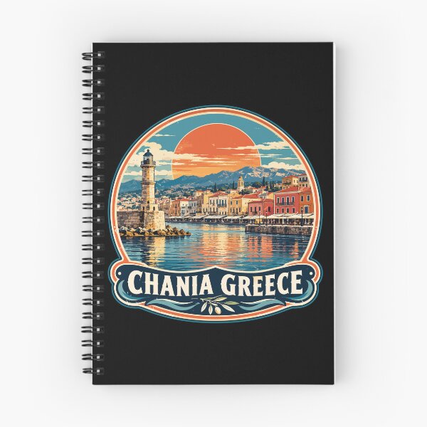Item preview, Chania Crete Greece Travel Retro designed and sold by TomFrontierArt.