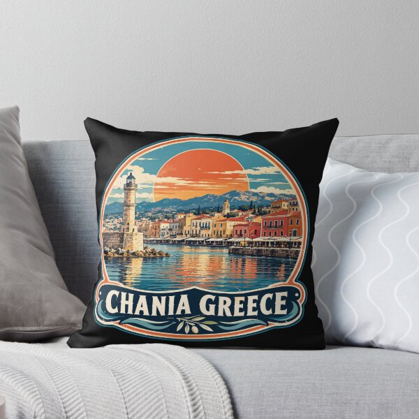 Item preview, Chania Crete Greece Travel Retro designed and sold by TomFrontierArt.