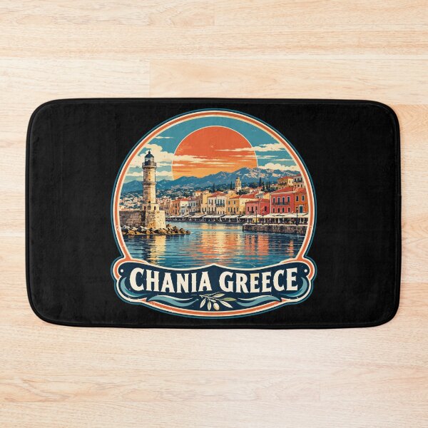 Item preview, Chania Crete Greece Travel Retro designed and sold by TomFrontierArt.