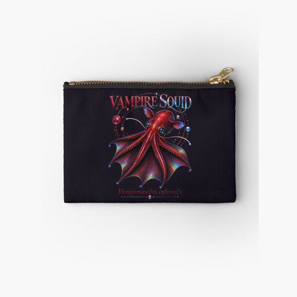 Item preview, Vampire Squid Crimson Holographic Deep Sea Art designed and sold by KenworksDigital.