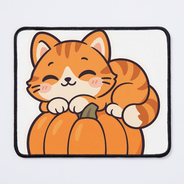 Item preview, Orange Cat Pumpkin Nap - Cute Fall Kitty designed and sold by OuqCreations.