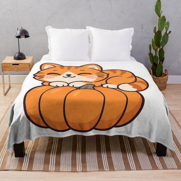 Item preview, Orange Cat Pumpkin Nap - Cute Fall Kitty designed and sold by OuqCreations.