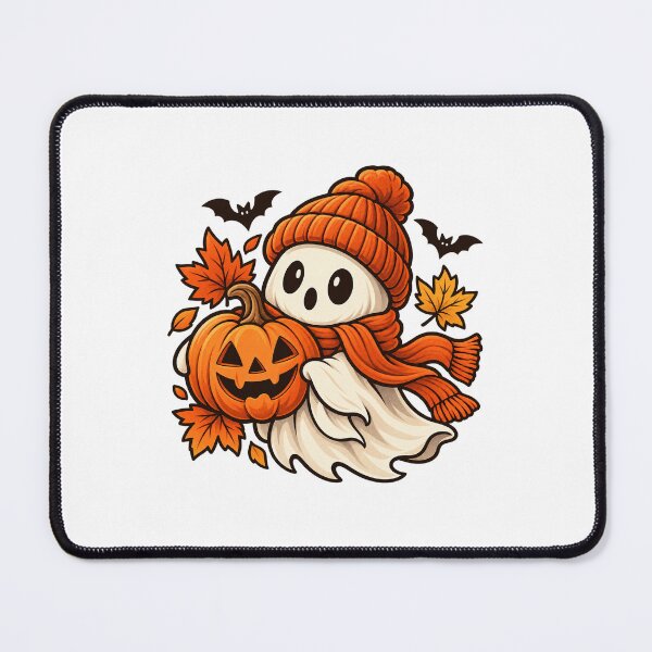 Item preview, Cozy Ghost and Pumpkin Halloween designed and sold by -DEEWOLF-.