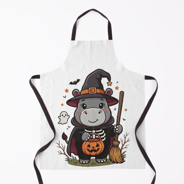 Item preview, Funny Halloween Hippo  Witch Costume Pumpkin  Spooky designed and sold by ArtDesignTp.