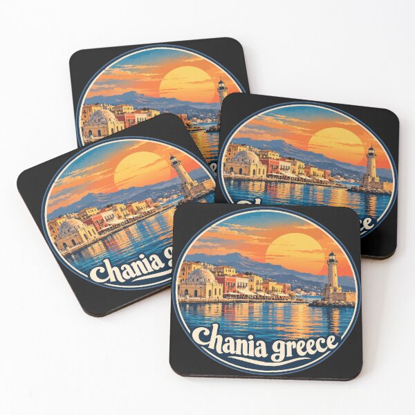 Item preview, Chania Crete Greece Retro designed and sold by TomFrontierArt.