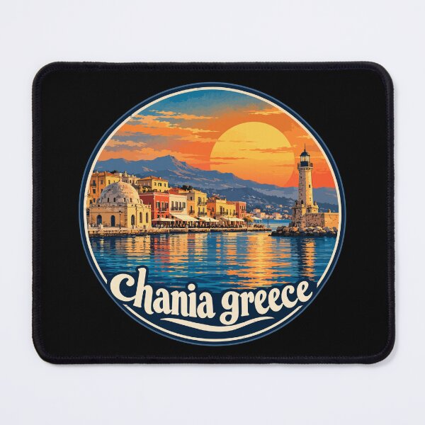 Item preview, Chania Crete Greece Retro designed and sold by TomFrontierArt.