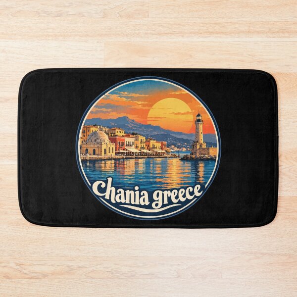 Item preview, Chania Crete Greece Retro designed and sold by TomFrontierArt.