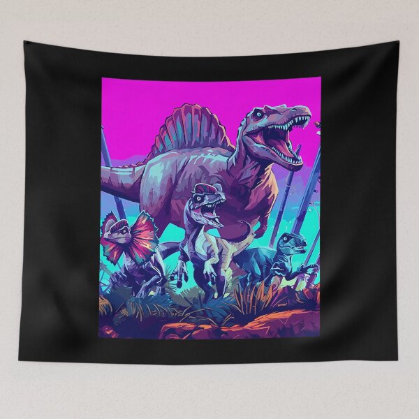 Item preview, Dinosaur Group Illustration designed and sold by AnikaDill.