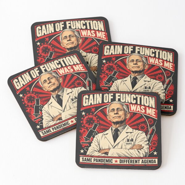 Item preview, Gain of Function Was Me – Vintage Political Satire Poster designed and sold by ThreadRevolt Co.
