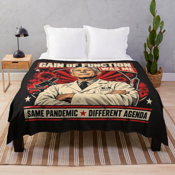 Item preview, Gain of Function Was Me – Vintage Political Satire Poster designed and sold by ThreadRevolt Co.