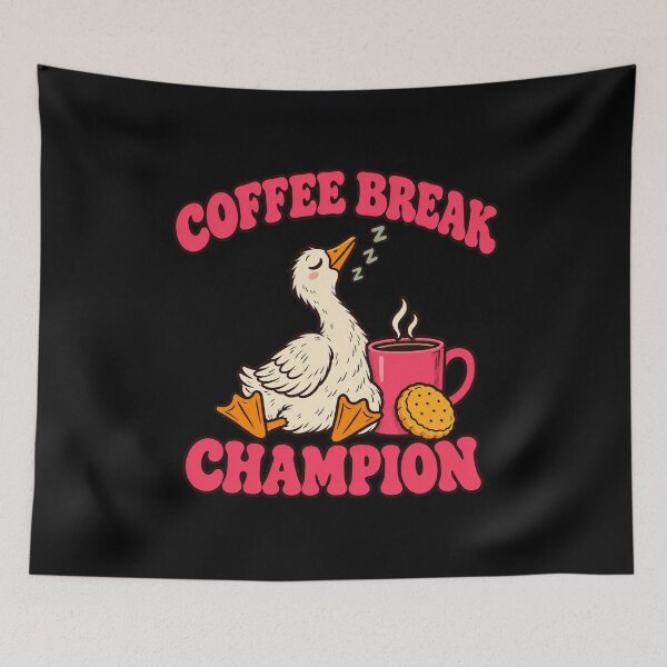 Item preview, Coffee Break Champion Sleepy Goose with Biscuit designed and sold by AMICO77.