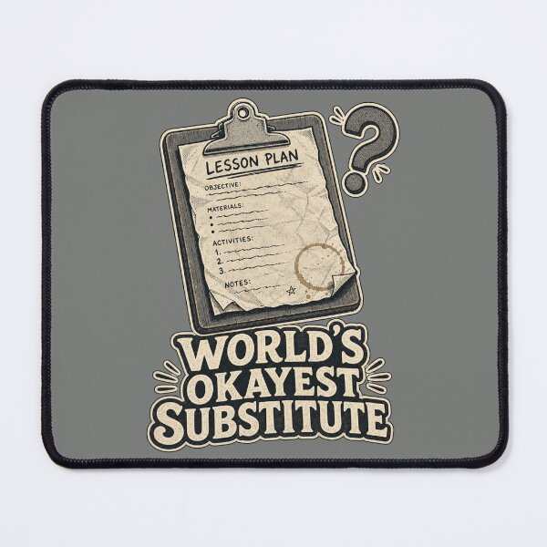 Item preview, World's Okayest Substitute Shirt, Funny Substitute Teacher T-Shirt, Sub Teacher Humor Tee, Funny Teacher Gift Shirt, Vintage Classroom Graphic designed and sold by TshirtsLabs.