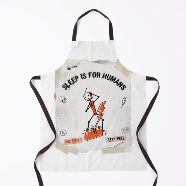 Item preview, Sleep Is For Humans Robot Battery Lightning Bolt Grunge Streetwear Funny AI Never Sleeps Design designed and sold by DarylWelsh2024.