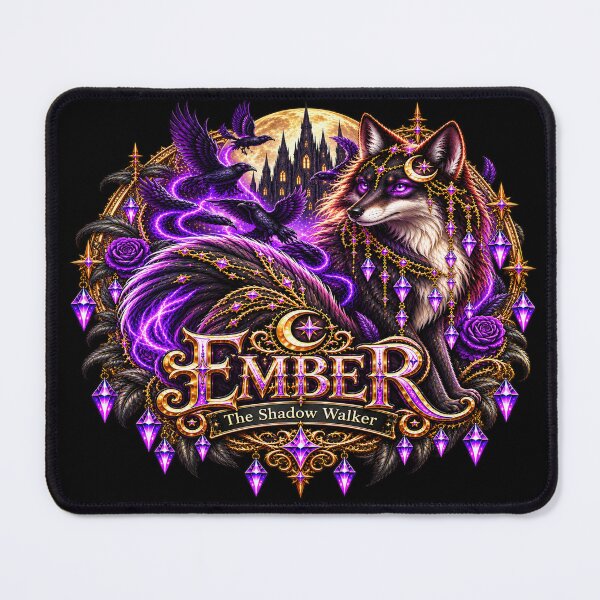 Item preview, Ember the Shadow Walker – Gothic Fantasy Fox | Luna’s Forest Friends designed and sold by TheInkRaven.