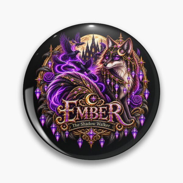 Item preview, Ember the Shadow Walker – Gothic Fantasy Fox | Luna’s Forest Friends designed and sold by TheInkRaven.