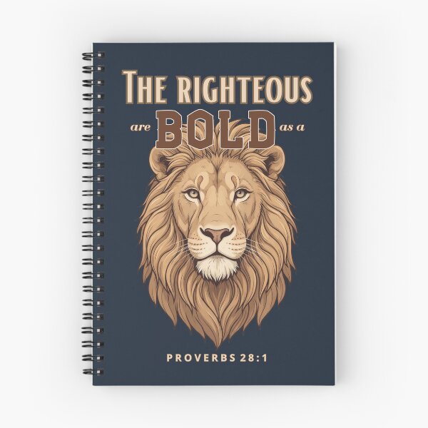Item preview, The Righteous Are Bold as a Lion – Proverbs 28:1 Christian Bible Verse designed and sold by HO•Designs.