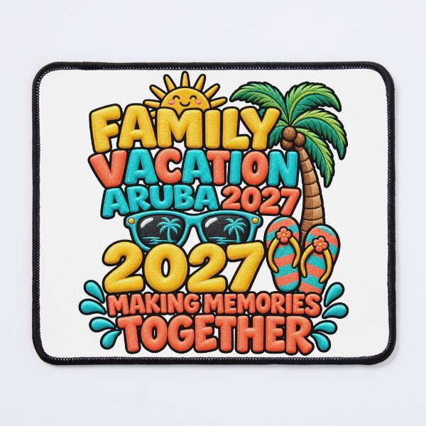 Item preview, Family Vacation Aruba 2027 Beach Tropical Trip designed and sold by ArtDesignTp.