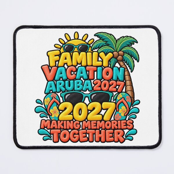 Item preview, Family Vacation Aruba 2027 Tropical Beach Trip designed and sold by ArtDesignTp.