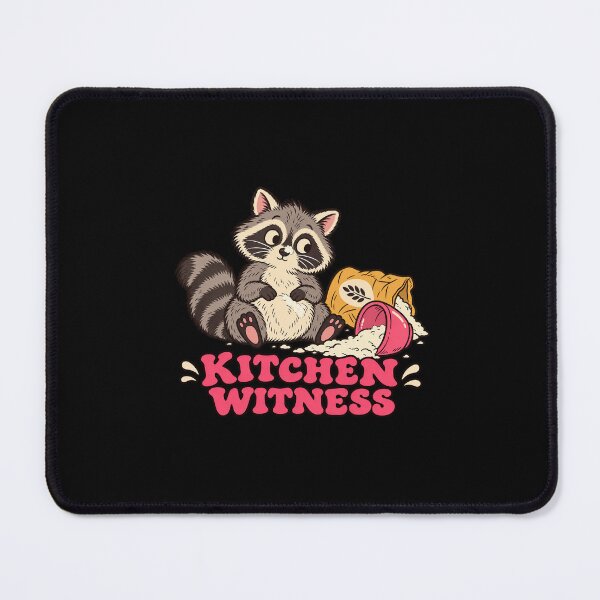 Item preview, Kitchen Witness Funny Raccoon in a Flour Spill designed and sold by AMICO77.