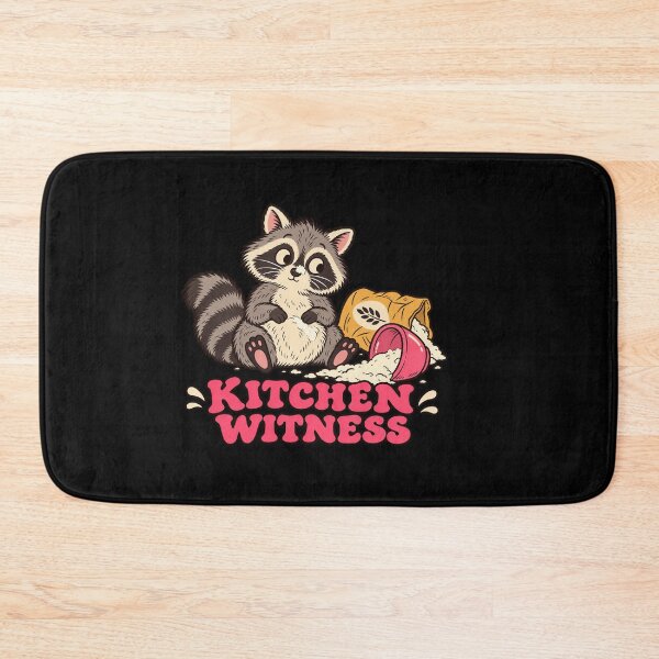 Item preview, Kitchen Witness Funny Raccoon in a Flour Spill designed and sold by AMICO77.