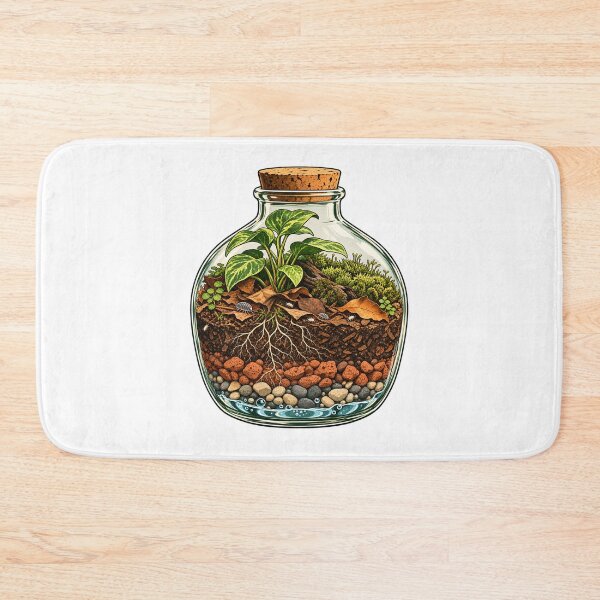Item preview, Bioactive Terrarium Ecosystem Cutaway Sticker designed and sold by Philippa Shop.