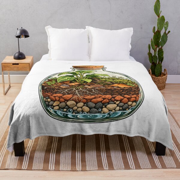 Item preview, Bioactive Terrarium Ecosystem Cutaway Sticker designed and sold by Philippa Shop.