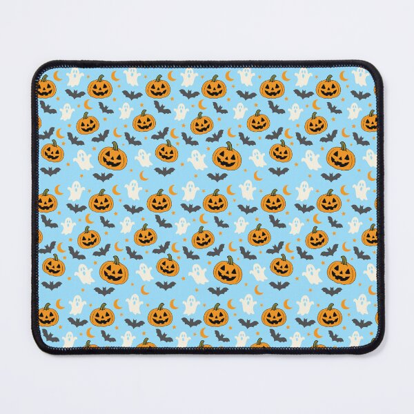 Item preview, Spooky Halloween Night Pumpkin Ghost Bat Pattern designed and sold by thepixfactory.