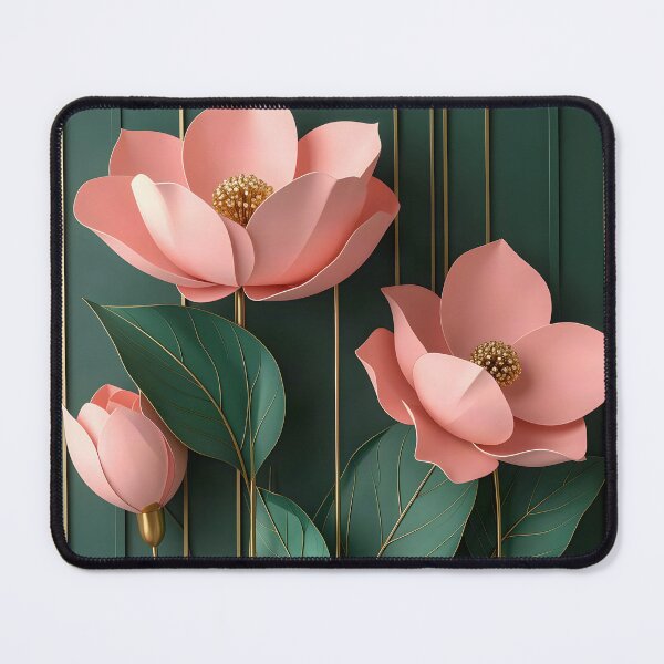 Item preview, Art Deco Emerald and Blush Botanical, Part 4 designed and sold by Vicky Brago-Mitchell®.