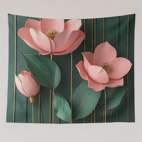 Item preview, Art Deco Emerald and Blush Botanical, Part 4 designed and sold by Vicky Brago-Mitchell®.