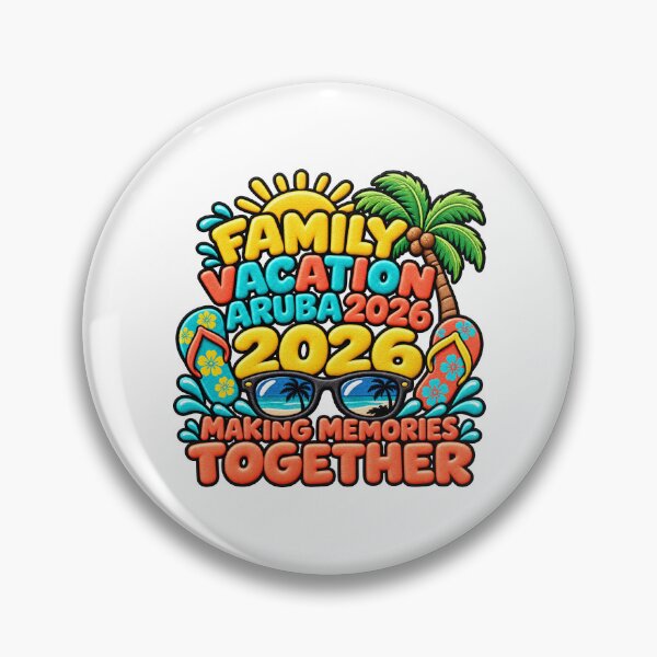 Item preview, Family Vacation Aruba 2026 Tropical Beach Trip designed and sold by ArtDesignTp.