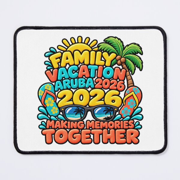 Item preview, Family Vacation Aruba 2026 Tropical Beach Trip designed and sold by ArtDesignTp.