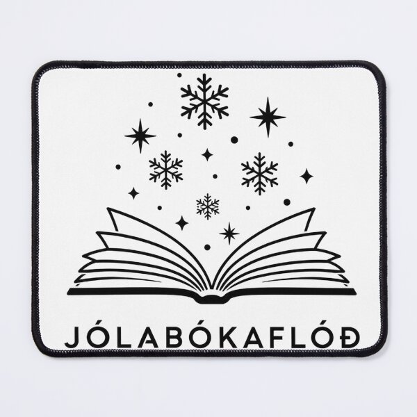 Item preview, Jólabókaflóð Minimalist Nordic Bookish Art designed and sold by joy-Moons.