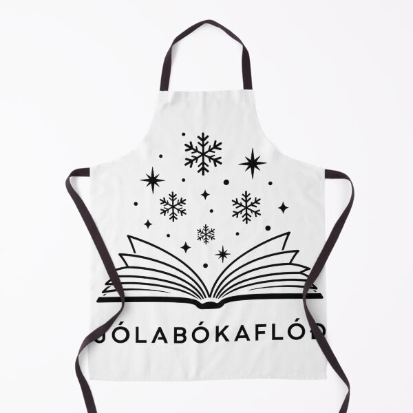 Item preview, Jólabókaflóð Minimalist Nordic Bookish Art designed and sold by joy-Moons.