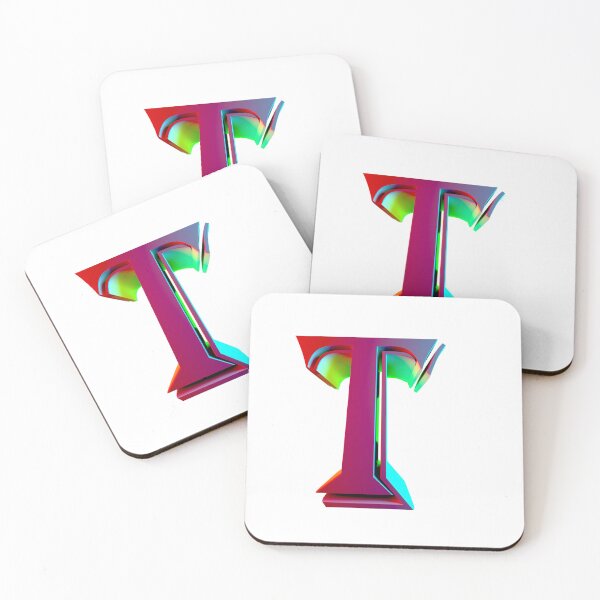 Item preview, Neon 3D Letter T - Retro Synthwave Style designed and sold by Creatigrafo.
