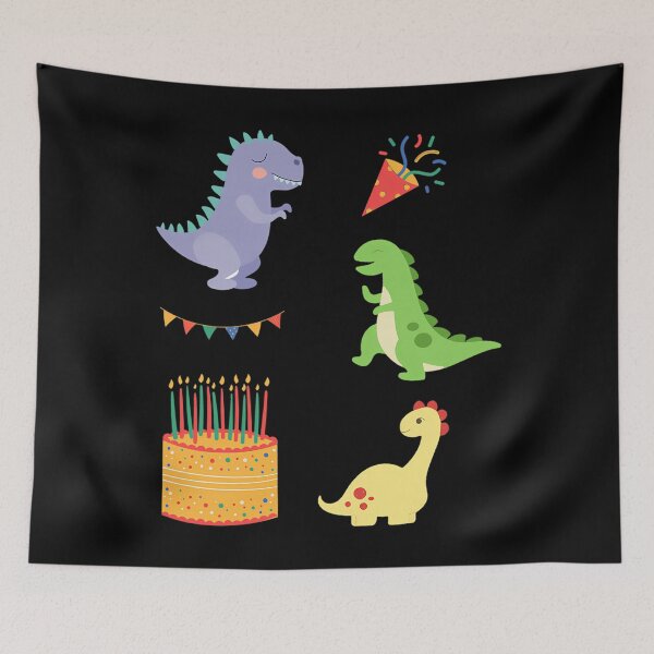 Item preview, Dinosaurs Having A Party Sticker Pack designed and sold by AnikaDill.
