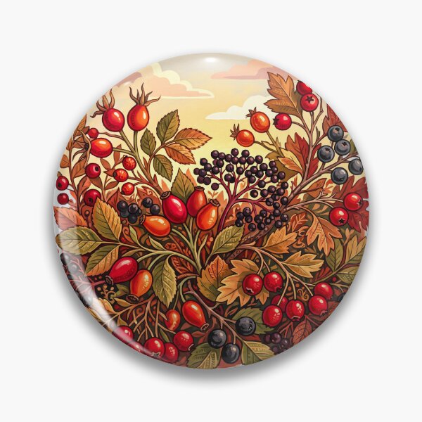 Item preview, Autumn Berry and Foliage Botanical Illustration designed and sold by hattie's.