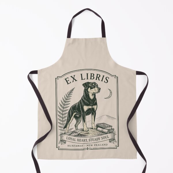 Item preview, Loyal Heart Steady Soul New Zealand Huntaway – Vintage Ex Libris designed and sold by MvuuStudio.