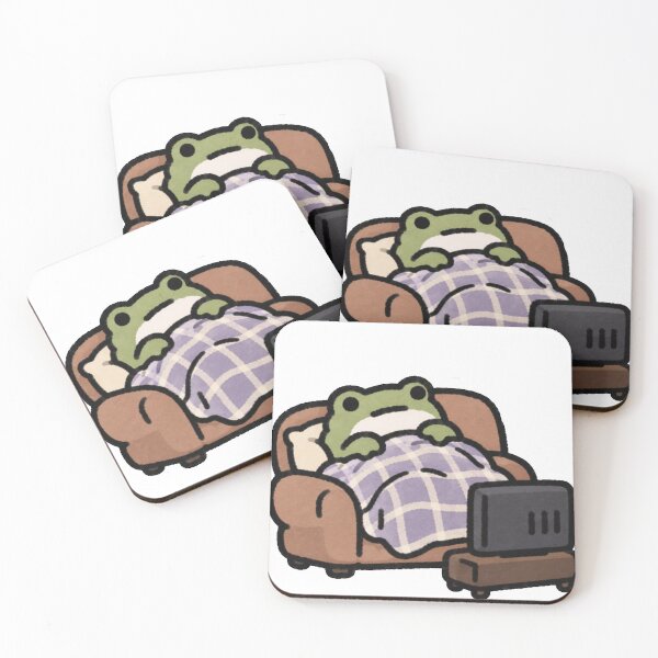 Item preview, Frog Watching TV designed and sold by chookiebookie.