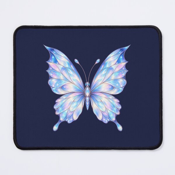 Item preview, Celestial Ice Blue Butterfly – Iridescent Opal Fantasy designed and sold by HO•Designs.