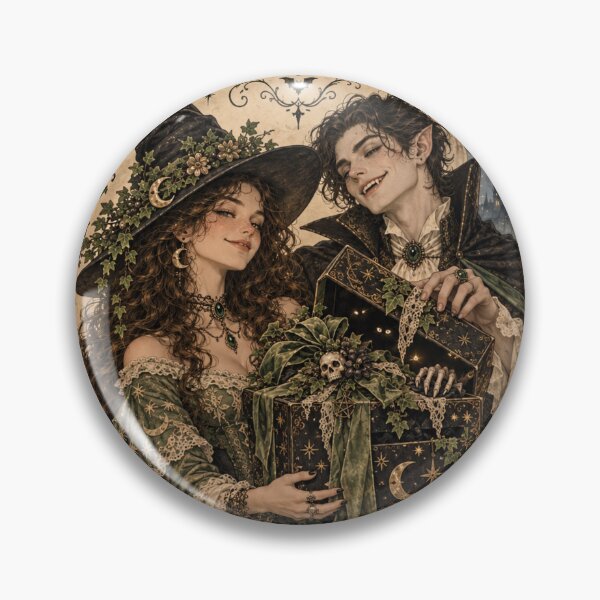 Item preview, Gothic Witch and Vampire Birthday Gift Surprise designed and sold by Meandmyshop.