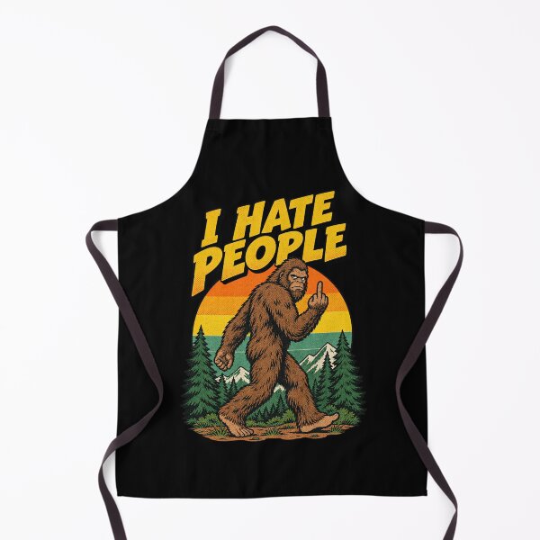 Item preview, I Hate People Bigfoot Sasquatch Walking Forest Outdoors designed and sold by adiencarteras.