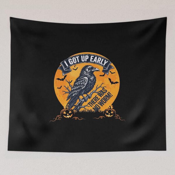 Item preview,   I Got Up Early There Was No Worm Grumpy Raven  designed and sold by gear-posters.