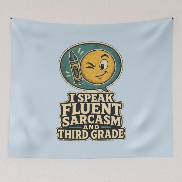 Item preview, I Speak Fluent Sarcasm And Third Grade Shirt, Funny Elementary Teacher T-Shirt, Teacher Humor Tee, Funny Teacher Gift Shirt, Vintage School Graphic designed and sold by TshirtsLabs.