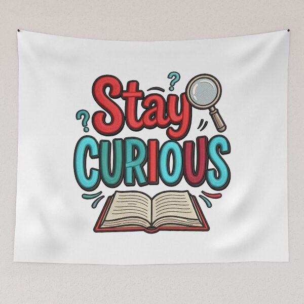 Item preview, Stay Curious Learning Motivation Curiosity Book designed and sold by ArtDesignTp.
