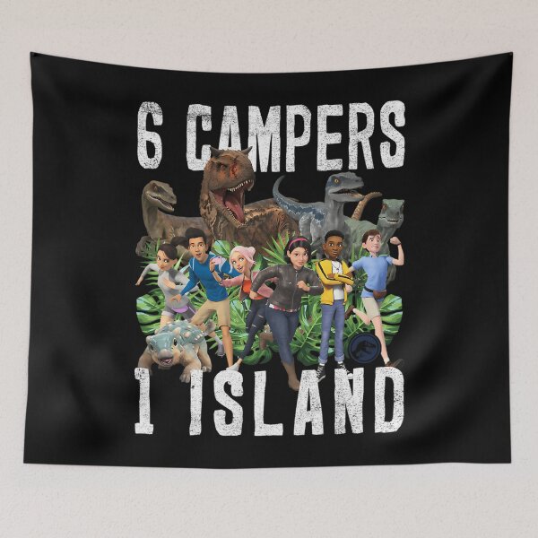 Item preview, Jurassic World: Camp Cretaceous 6 Campers 1 Island designed and sold by AnikaDill.