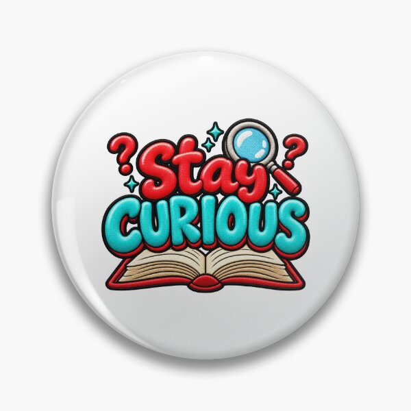 Item preview, Stay Curious Motivational Book Learning Inspiration designed and sold by ArtDesignTp.