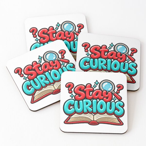 Item preview, Stay Curious Motivational Book Learning Inspiration designed and sold by ArtDesignTp.
