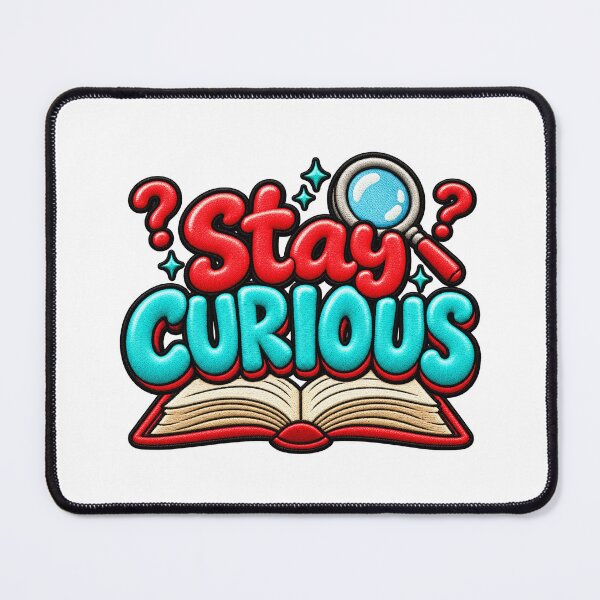 Item preview, Stay Curious Motivational Book Learning Inspiration designed and sold by ArtDesignTp.